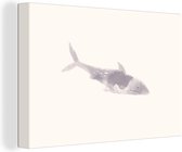 Tableau Peinture Poisson - Mer - Aquarelle - 60x40 cm - Décoration murale