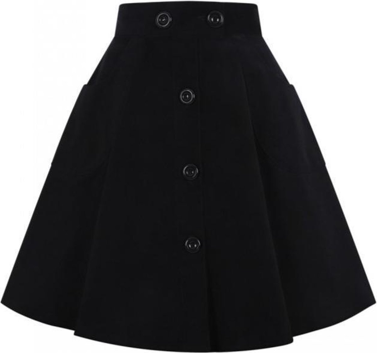 Fina Skirt Black in Swing Vintage Jaren 50 Stijl