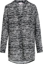 Cassis - Female - Tuniek met handschriftprint  - Zwart