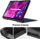 Tablet Hoes geschikt voor Lenovo Yoga Tab 11 (2021) - Tri-Fold Book Case - Donker Blauw
