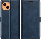 Cazy iPhone 13 Mini Hoesje - Portemonnee Book Case - TPU Kunstleer - Blauw
