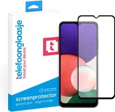 Telefoonglaasje Screenprotectors Geschikt voor Samsung Galaxy A22 5G - Volledig Dekkend - Gehard Glas Screenprotector Geschikt voor Samsung Galaxy A22 5G - Beschermglas van rand to