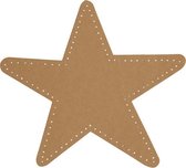 decoratiester 17 cm latex bruin 4 stuks