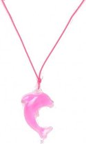 Dolfijnenketting roze