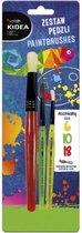schilderpenselen rood/geel/groen 3-delig