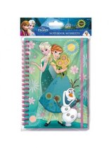 notitieboekje Frozen junior A5 papier turquoise