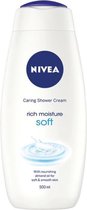 Nivea Shower Cream Rich Moisture Soft - voordeelverpakking  - 6 X 500 ml
