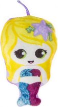 knuffelzeemeermin meisjes 16 cm pluche paars