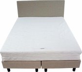 Bedworld Boxspring 120x200 - Stevig - Lederlook - Licht grijs (MD985)