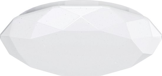 LED Plafondlamp - Igia Dian - Opbouw Rond 20W - Helder/Koud Wit 6500K - Mat Wit - Aluminium