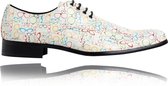 Opticians - Maat 45 - Lureaux - Kleurrijke Schoenen Voor Heren - Veterschoenen Met Print