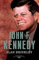 Boekomslag met een portret van John F. Kennedy. Tekst: "JOHN F. KENNEDY" en "ALAN BRINKLEY".