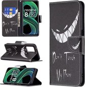Voor OPPO Realme 8 5G/Realme V13 Gekleurd Tekenpatroon Horizontale Flip Lederen Case met Houder & Kaartsleuven & Portemonnee (Smirk)