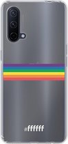 6F hoesje - geschikt voor OnePlus Nord CE 5G -  Transparant TPU Case - #LGBT - Horizontal #ffffff