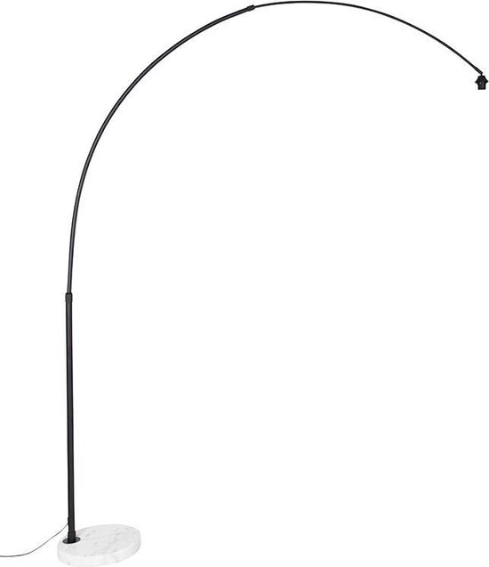 QAZQA xxl - Moderne Booglamp | Vloerlamp | Staande Lamp - 1 lichts - H 2690 mm - Zwart - Woonkamer | Slaapkamer