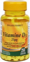 Vitamine D3 van Holland & Barrett -  25mcg - 250 Tabletten
