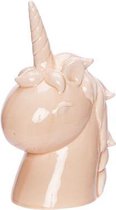 Eenhoorn Beeldje - Unicorn -Roze - 14cm - Porselein