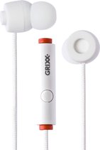 Grixx Optimum In-Ear oordopjes - 10mm Driver - Microfoon - Wit