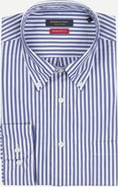 Steppin' Out Spring 2021  Regular Fit Button Down Shirt Mannen - Regular Fit - Katoen - Blauw (41)