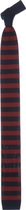 Steppin' Out Mannen Knitted Tie Rood Katoen Maat: one