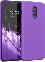 kwmobile telefoonhoesje voor OnePlus 6T - Hoesje met siliconen coating - Smartphone case in orchidee lila