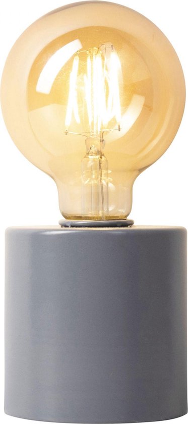 Tafellamp LED ø8x18cm Zilver grijs