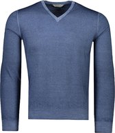 Gran Sasso  Trui Blauw Normaal - Maat M  - Heren - Herfst/Winter Collectie - Wol