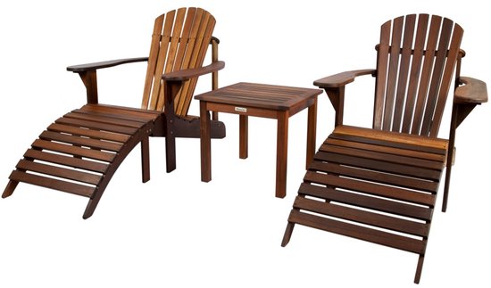 MaximaVida chaises de jardin adirondack Toronto huilé - en acajou exclusif