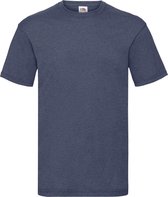 Fruit Of The Loom Heren Valueweight T-shirt met korte mouwen (Vintage Heather Marine)