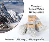 4-Paar Norweger Geiten Wollen Wintersokken-Maat 39/42