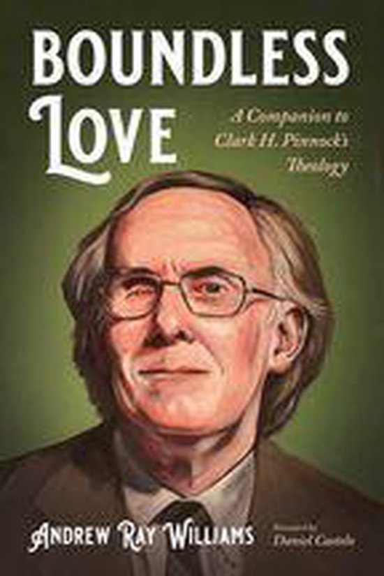 Boekomslag met portret van een man met bril, titel 'BOUNDLESS LOVE'.