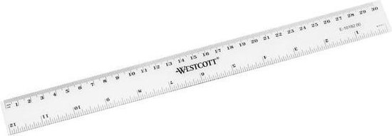 Liniaal Westcott 30cm kunststof | bol.com