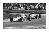 Walljar - Formule 1 Ford '78 - Zwart wit poster met lijst