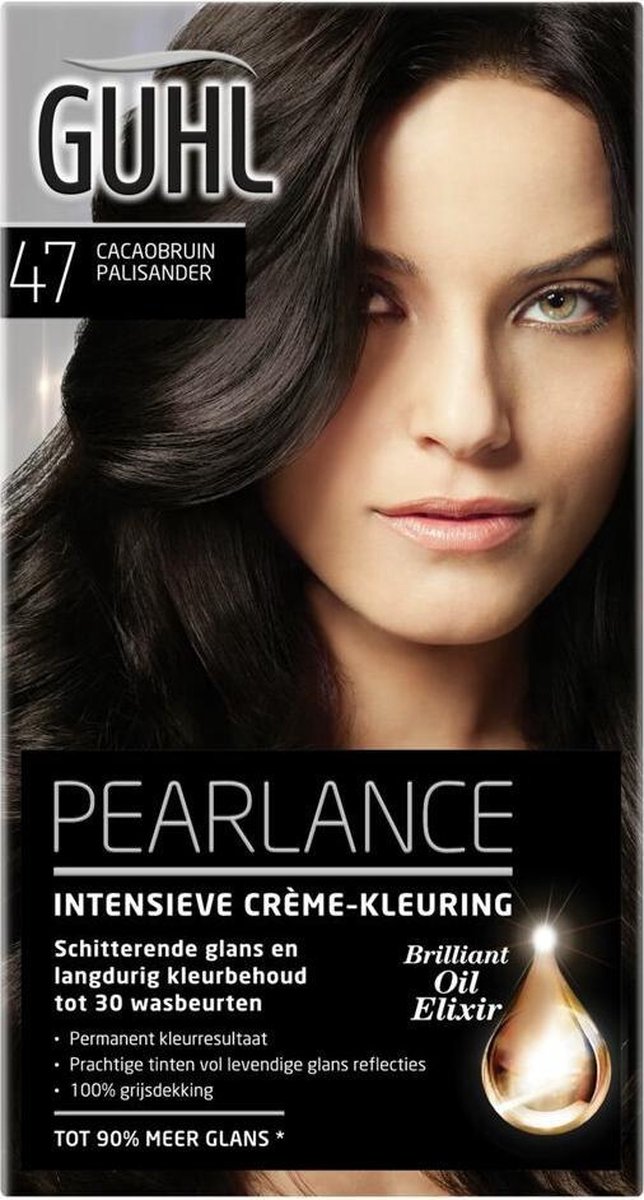 Guhl Pearlance Intensieve Crème-Haarkleuring - 47 Cacaobruin Palisander - 3 stuks - Voordeelverpakking