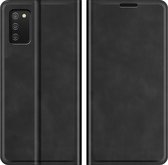 Cazy Samsung Galaxy A02s Hoesje - Portemonnee Book Case Kunstleer - Zwart