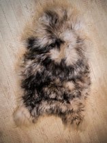 Mouflon Islandais en Peau de Mouton (100cm) Zwart Wit MIX - Islandais - Vraie Laine