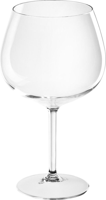 1x Gin tonic ballon glazen transparant 860 ml van onbreekbaar kunststof - Herbruikbaar - Wijnen wijnliefhebbers drinkglazen