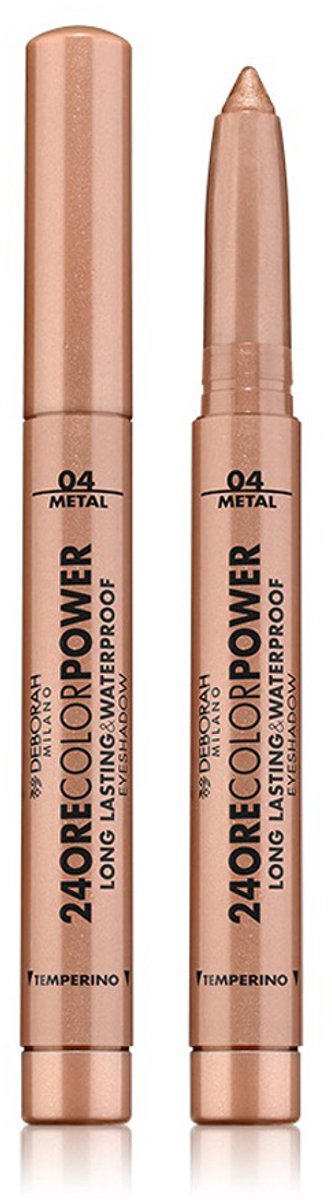 Deborah Milano 24Ore Color Eyeshadow Stick 04, Warm Brown