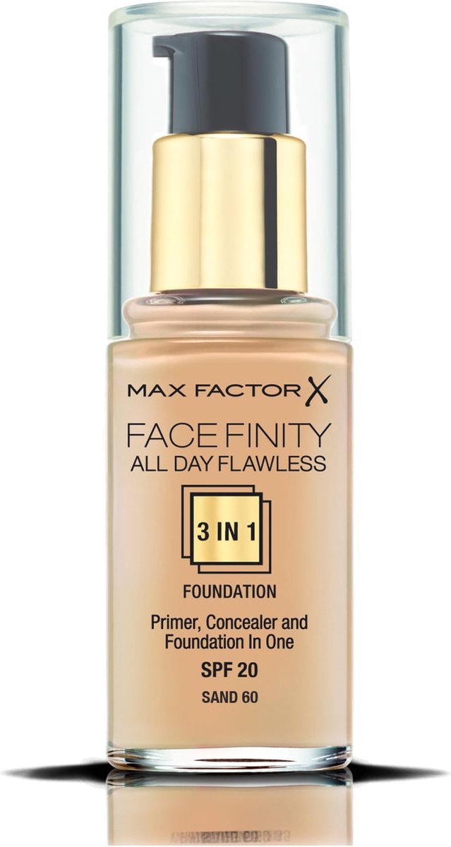 Max Factor All Day Flawless 3 in 1 foundationmake-up Pompflacon Crème 30 ml