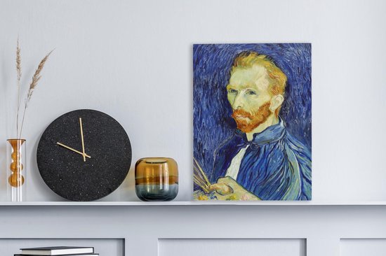 Toile Peinture Autoportrait - Vincent van Gogh - 30x40 cm - Décoration murale