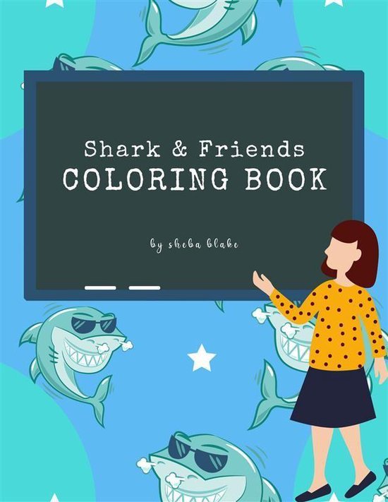 Shark and Friends Coloring Book for Kids Ages 3+ (Printable  ... - cover