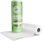 Keukenrol -Washable bamboe keukendoeken (25 vellen), absorberend, scheurbestendig en sneldrogend - (WK 02122)