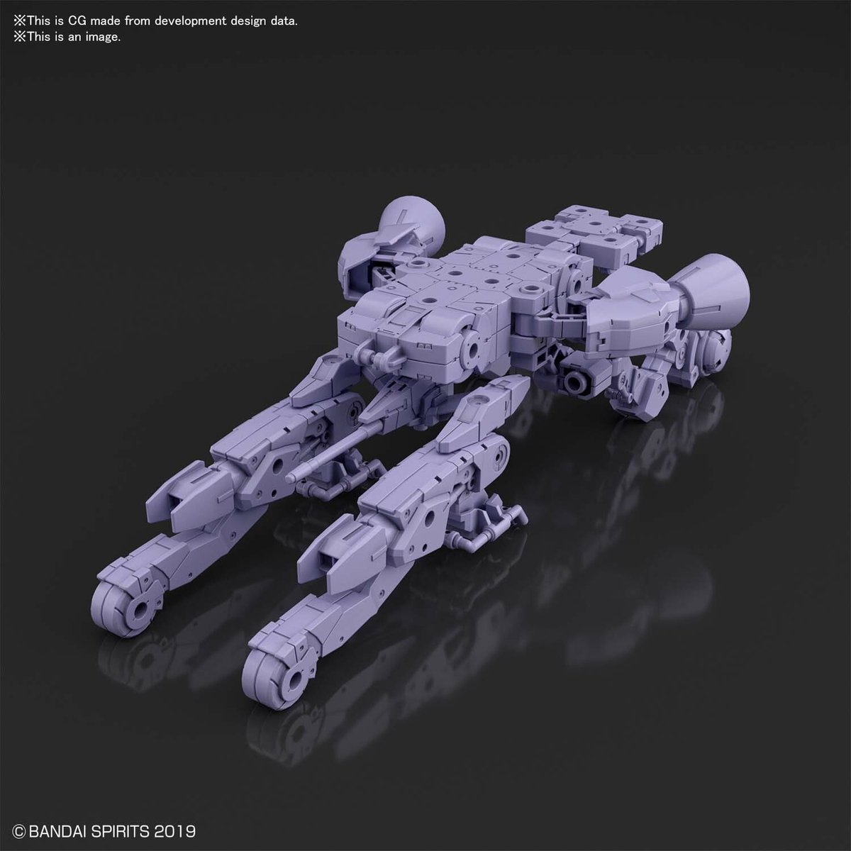 30 Minute Missions: Extended Armament Vehicle Purple Space Craft 1:144 Model Kit