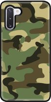 - ADEL Siliconen Back Cover Softcase Hoesje Geschikt voor Samsung Galaxy Note 10 Plus - Camouflage