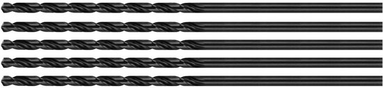 Set de 5 forets métalliques (HSS, 4,0x200 mm)