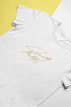 BTS Suga Signature T-Shirt for fans | Army Dynamite | Love Sign | Unisex Maat L Wit