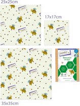 Beeskin Bijenwasdoeken Set - Small, Medium en Large - Kids print