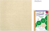 Beeskin Bijenwasdoek - Langer vers voedsel - Large - Natural print Large - 35x35 cm