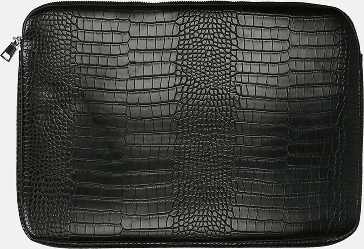 HVISK laptophoes mat croco 13 inch black