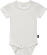 Minymo Romper Korte Mouw Bamboo Junior Viscose Ivoorwit Mt 68
